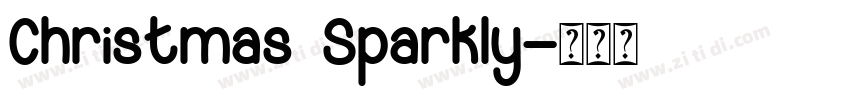 Christmas Sparkly字体转换